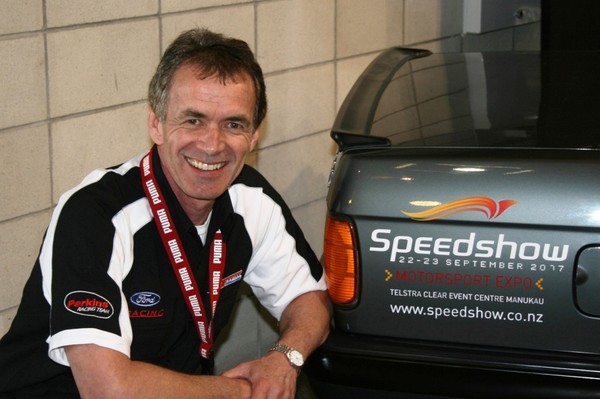 Pictured at the inaugural GT Radial Speedshow in 2007, organiser Keith Sharp is looking forward to celebrating the ever-increasing interest in motorsport in New Zealand during this year�s Speedshow at the ASB Showgrounds on 20 and 21 September.